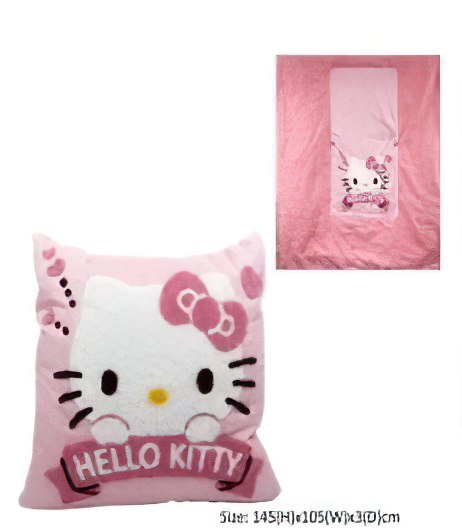 Hello Kitty 兩用墊毯